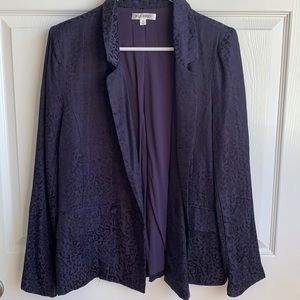 Navy Leopard Blazer